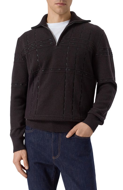 Кашемировый джемпер MVST M25.1MM.K003/K003 Коричневый  M25.1MM.K003/K003 Фото 3