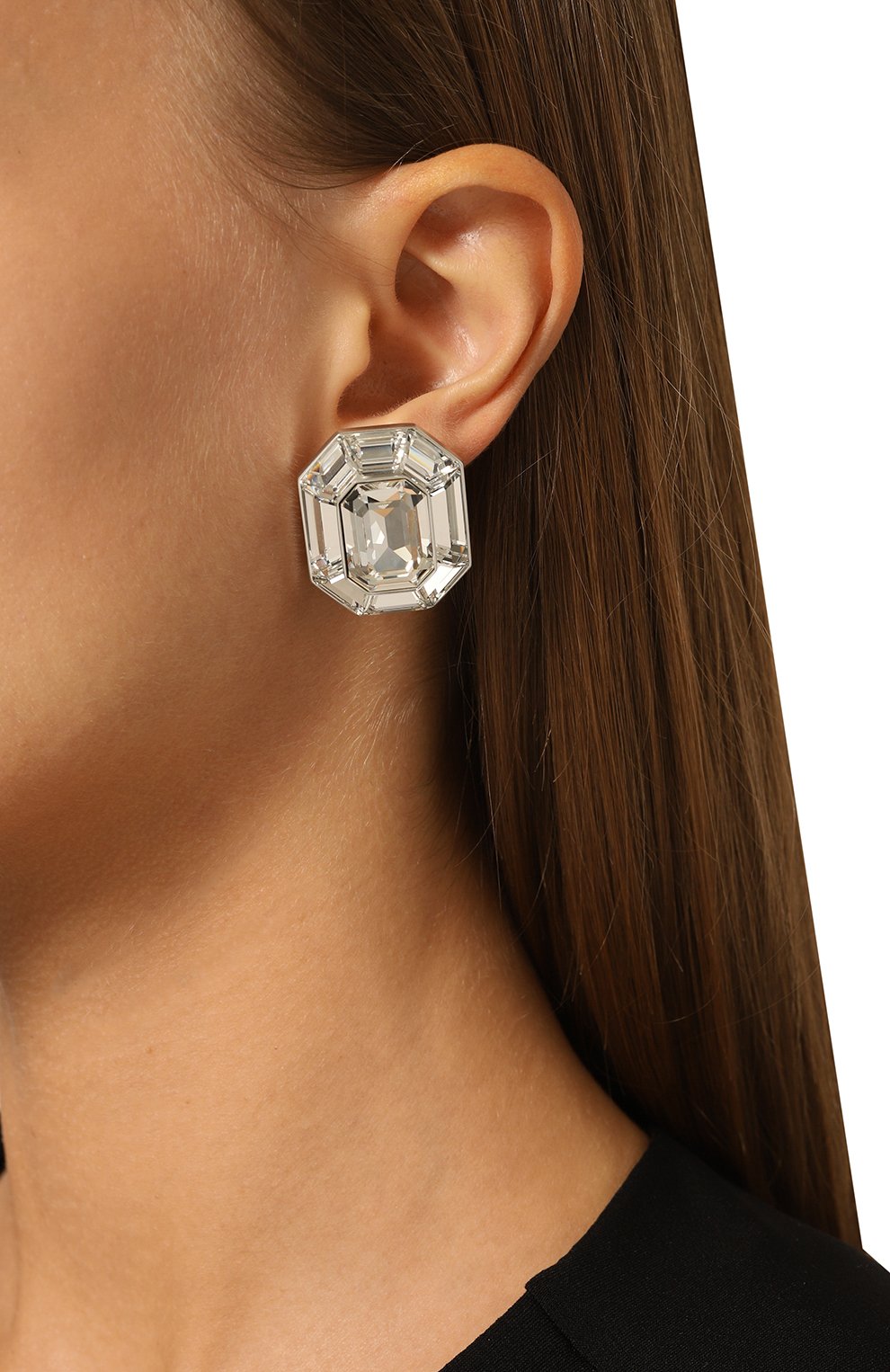 Клипсы lucent SWAROVSKI серебряного цвета по цене 29950 руб., арт. 5698525, фото 2 Клипсы lucent SWAROVSKI, арт. 5698525, фото 2