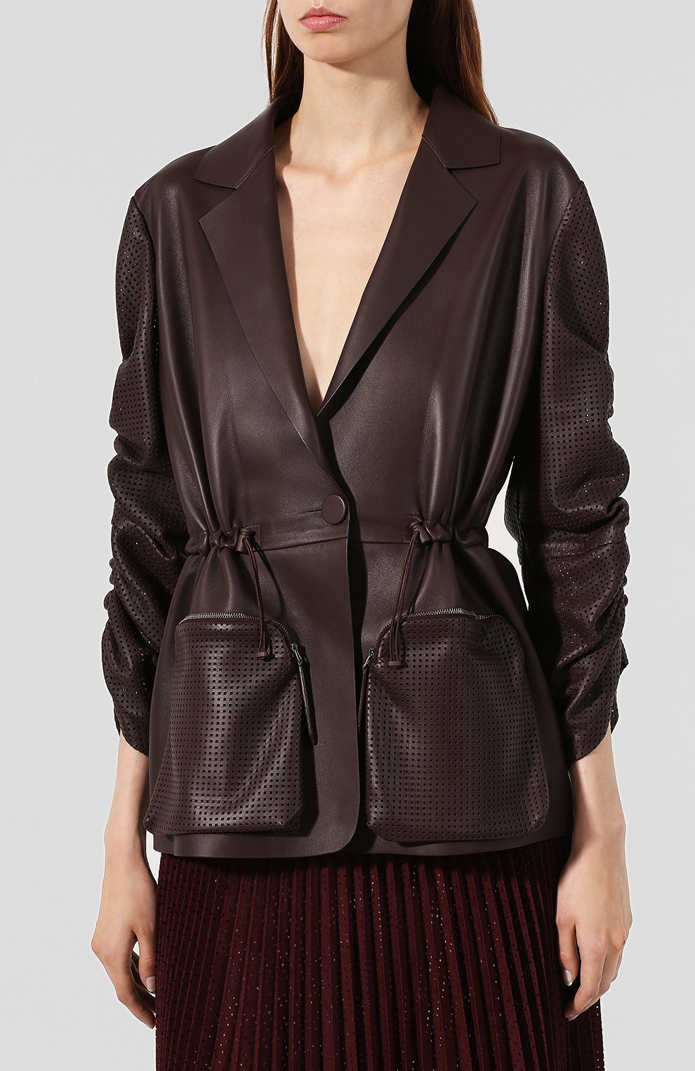 Кожаный жакет FENDI, арт. FPJ744 A7WL, фото 3
