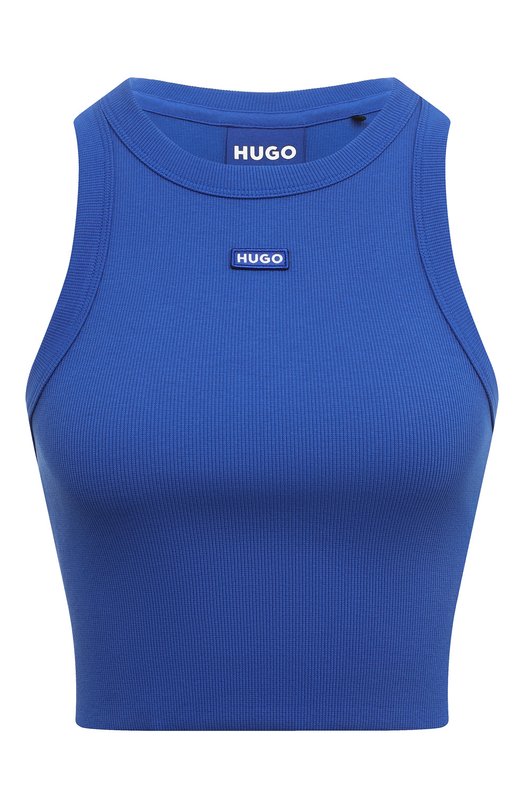 Хлопковый топ HUGO Blue 50511450 Синий 50511450