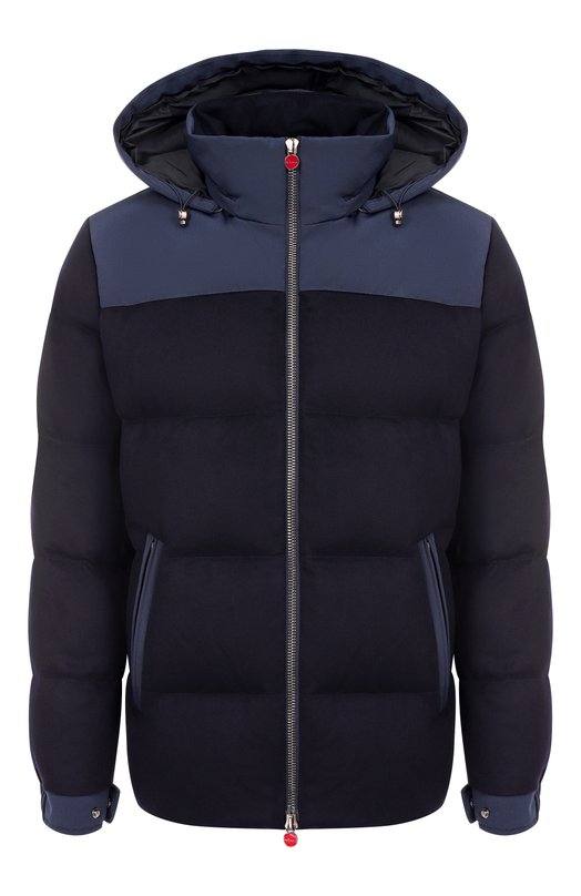 Кашемировый пуховик Kiton UW2229V0436H02 Синий UW2229V0436H02