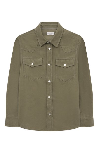 Вельветовая рубашка BRUNELLO CUCINELLI, арт. BL688C360B, фото 1