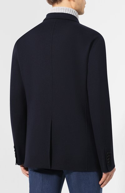 Кашемировый пиджак GIORGIO ARMANI темно-синего цвета по цене 449000 руб., арт. 9WGGG0AU/T009Z, фото 4 Кашемировый пиджак GIORGIO ARMANI, арт. 9WGGG0AU/T009Z, фото 4