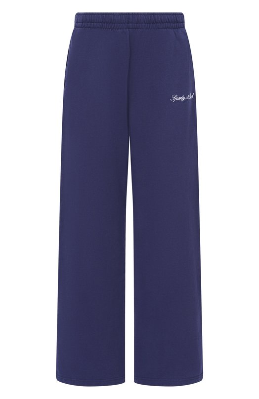 Хлопковые брюки Sporty and Rich PA05568326BL106 Синий PA05568326BL106