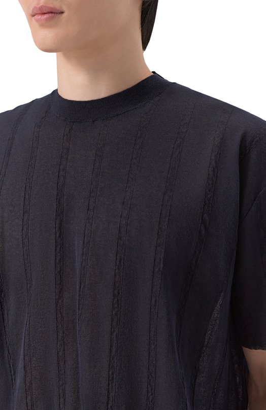 Хлопковый джемпер Uma Wang UK7523 Синий  UK7523 Фото 5