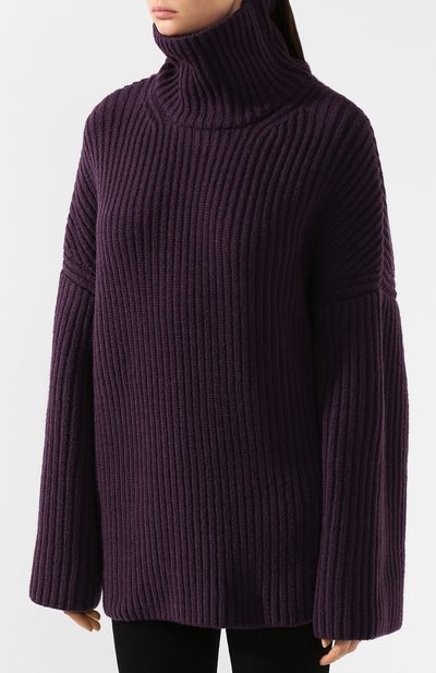Шерстяной свитер NANUSHKA, арт. RAW_AUBERGINE_S0FT W00L BLEND, фото 3