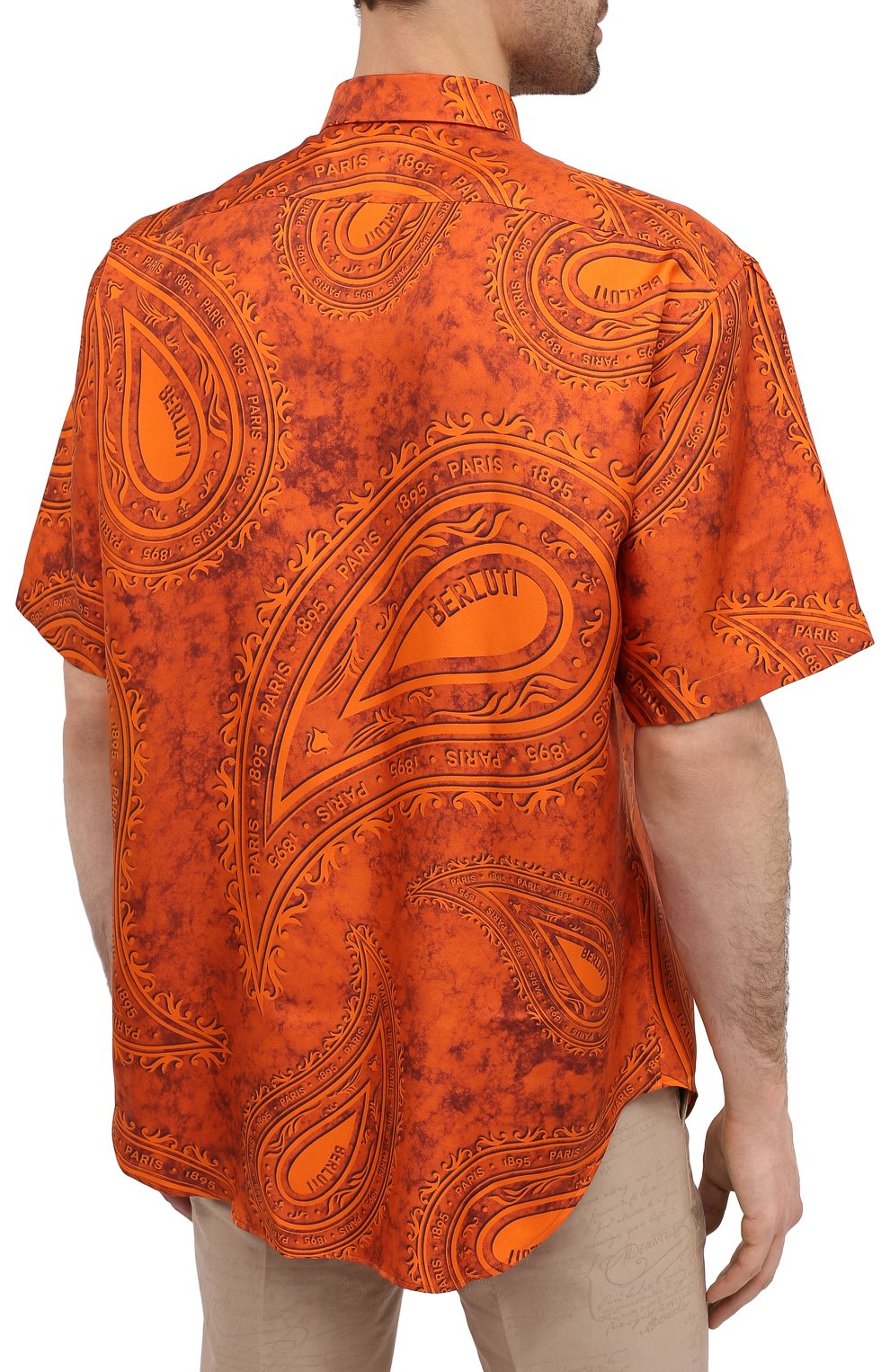 Шелковая рубашка BERLUTI, арт. R19HCS35-001, фото 4