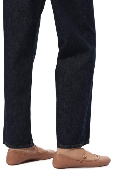 Кожаные балетки carla GIANVITO ROSSI, арт. G22223.05G0M.NAPPRAL, фото 3