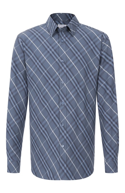 Хлопковая рубашка Burberry 8108726 Серый 8108726