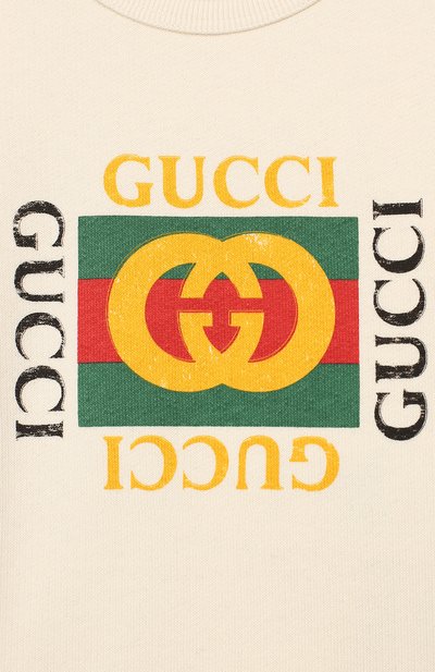 Хлопковый свитшот GUCCI, арт. 497819/X9P52, фото 3