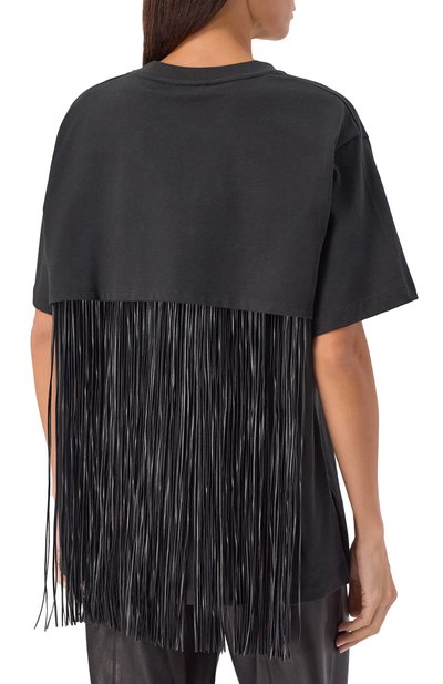 Хлопковая футболка SPORTMAX, арт. TEATIN0, фото 4