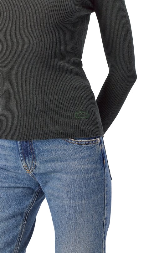 Водолазка из шерсти и шелка Agnona K208058E/1D180NE Зелёный  K208058E/1D180NE Фото 5