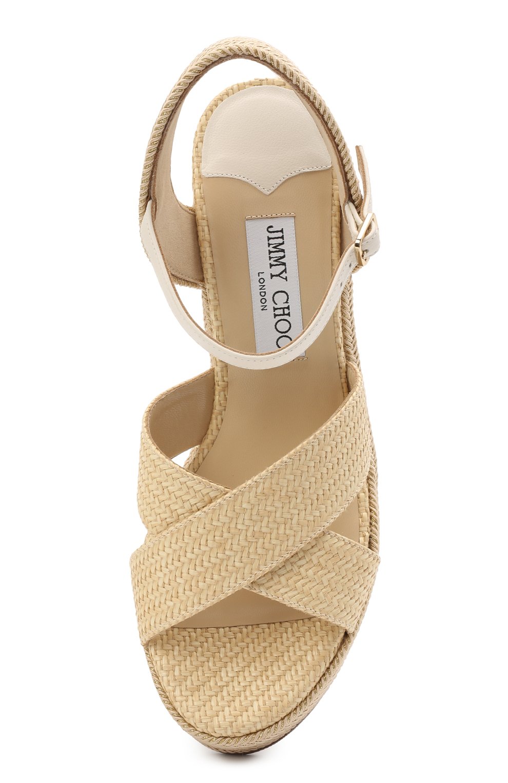 Комбинированные босоножки dellena 100 JIMMY CHOO, арт. DELLENA 100/RMB, фото 5