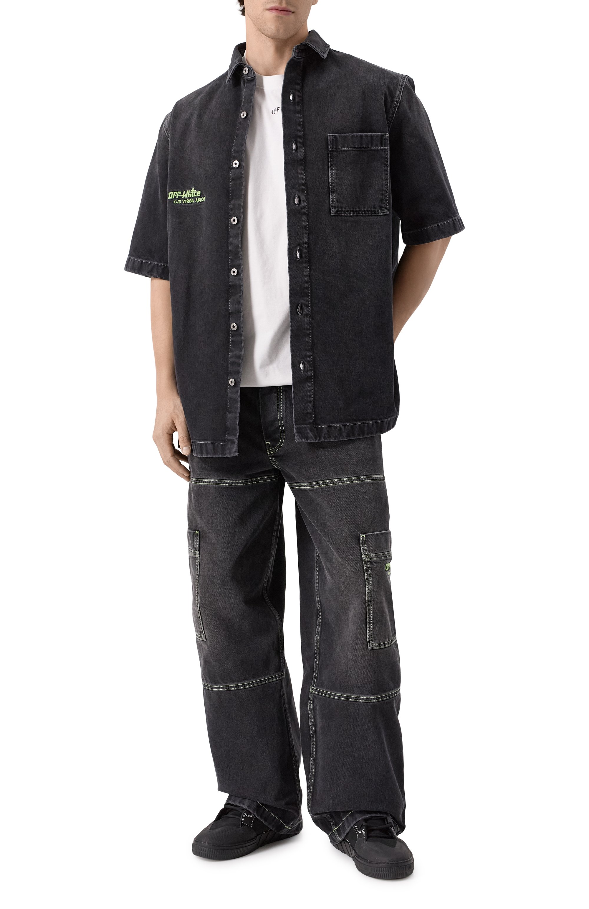 Джинсовая рубашка OFF-WHITE, арт. 0MYD05AS25DEN001, фото 2