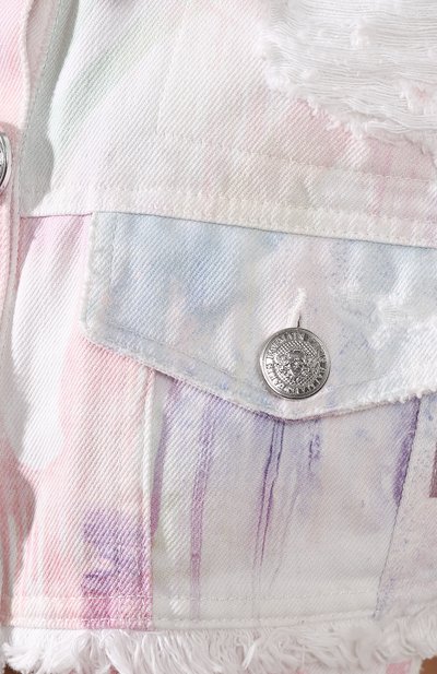 Укороченная куртка BALMAIN разноцветного цвета по цене 166500 руб., арт. SF28313/I246, фото 5 Укороченная куртка BALMAIN, арт. SF28313/I246, фото 5