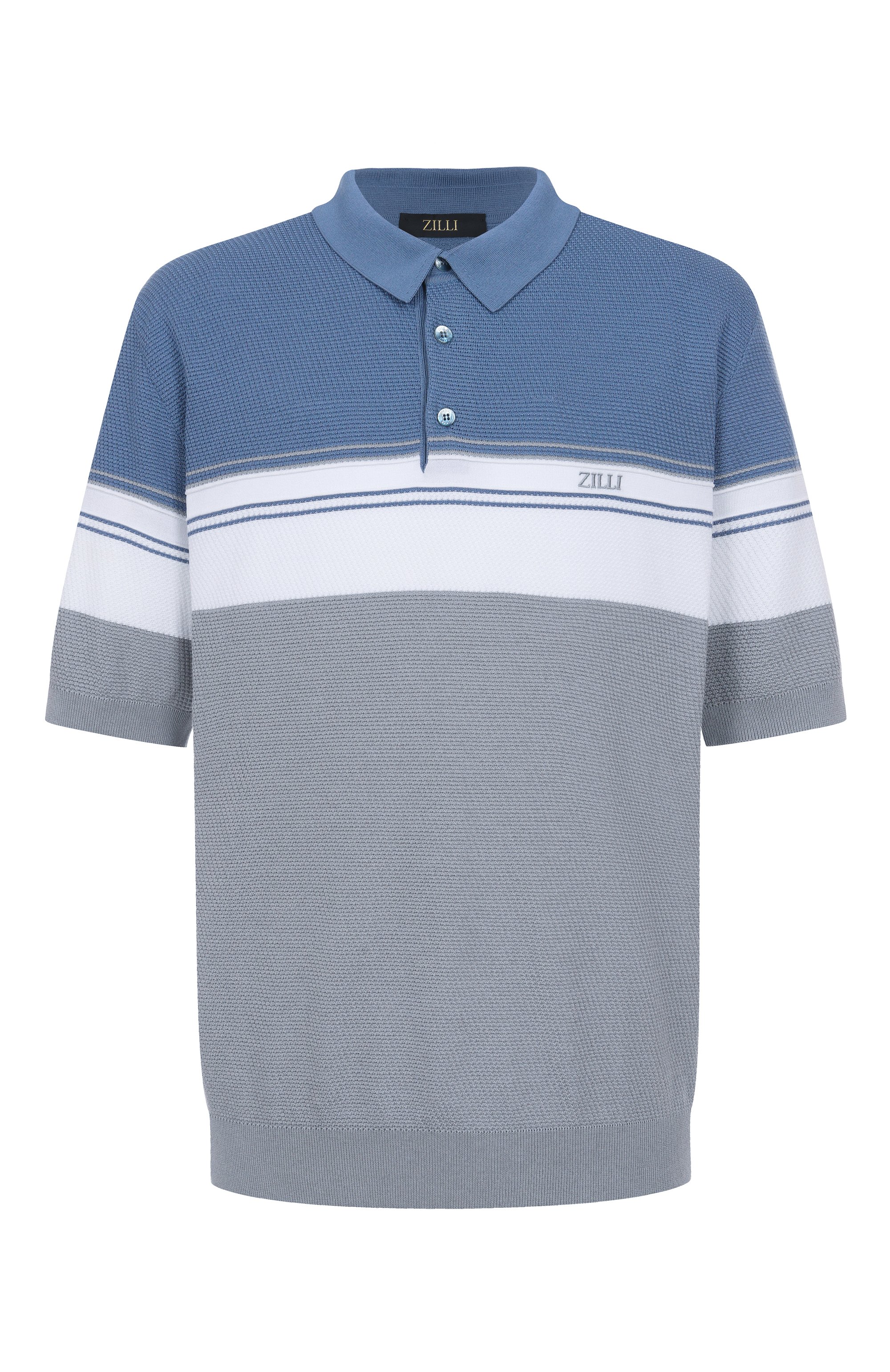 Поло из хлопка и шелка ZILLI, арт. KBP002M0142VTHL00/62, фото 1