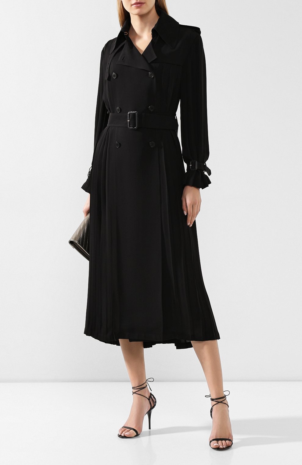 Кожаные босоножки lexi SAINT LAURENT, арт. 606493/1N800, фото 2