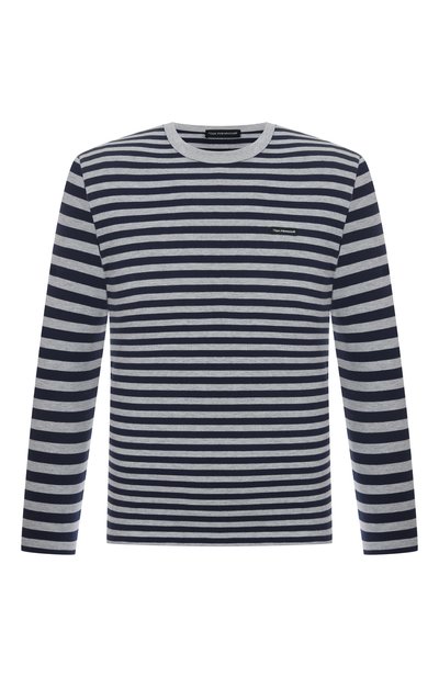 Хлопковый лонгслив ГОША РУБЧИНСКИЙ, арт. LS_0104_GREY/NAVY