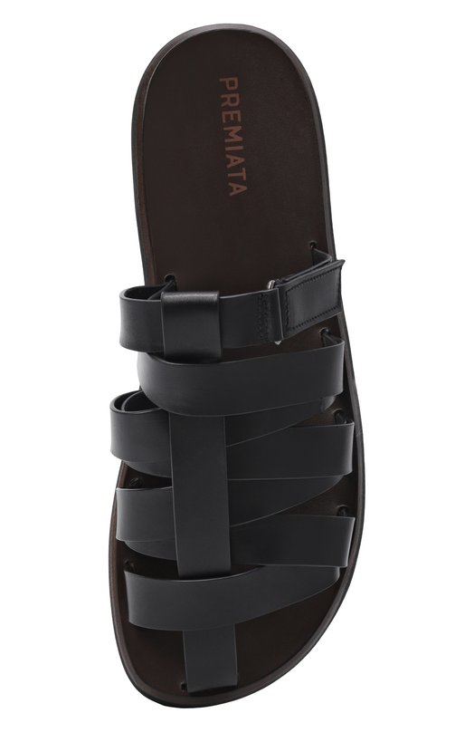 Кожаные шлепанцы Premiata 32285/LISCI0 Чёрный  32285/LISCI0 Фото 5