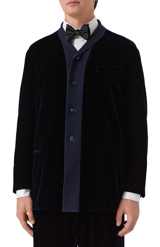 Бархатный пиджак Giorgio Armani GM002544/TE10046 Синий  GM002544/TE10046 Фото 3