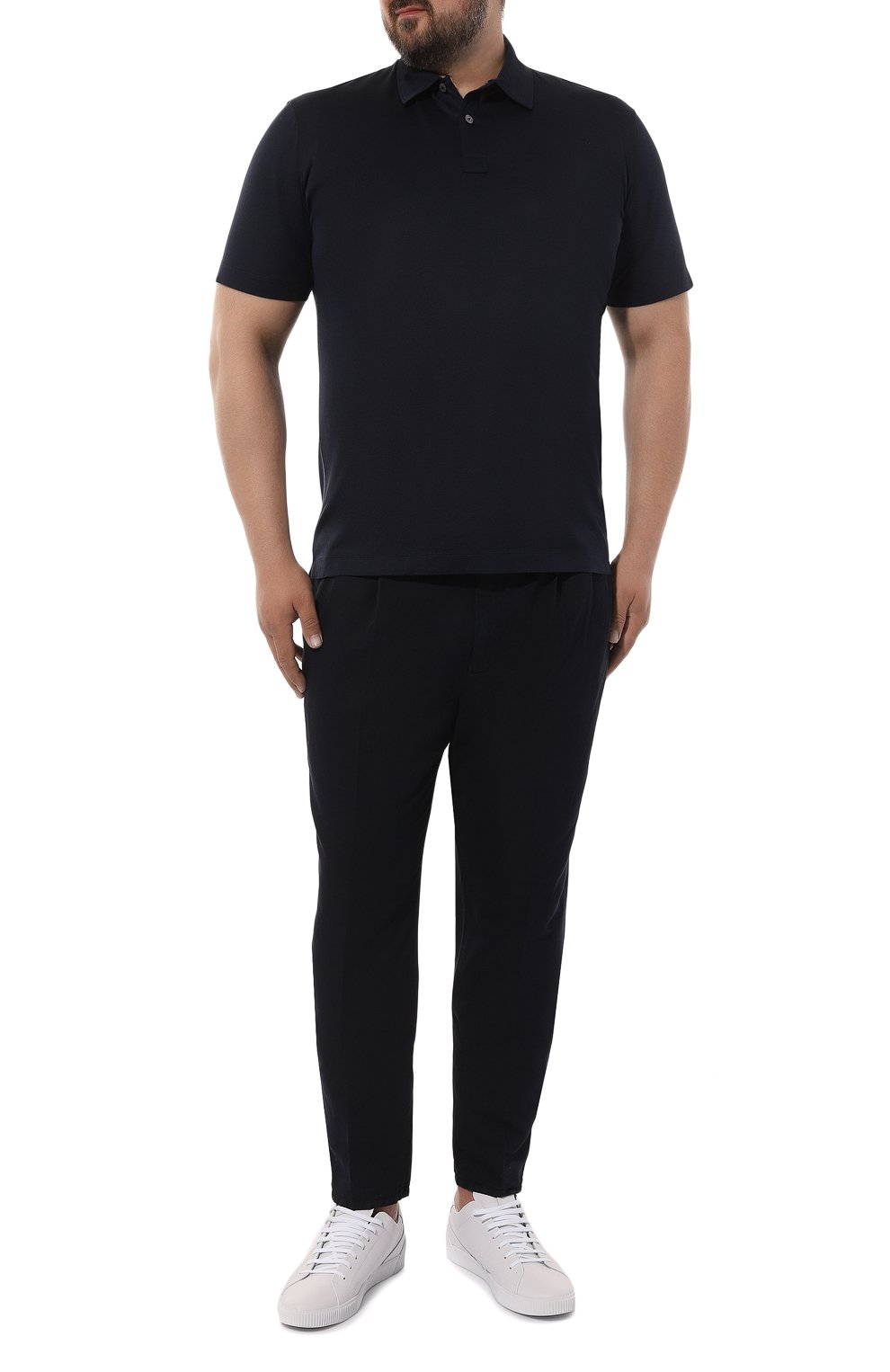 Поло из хлопка и шелка CORTIGIANI, арт. 516639/0000/60-70, фото 2