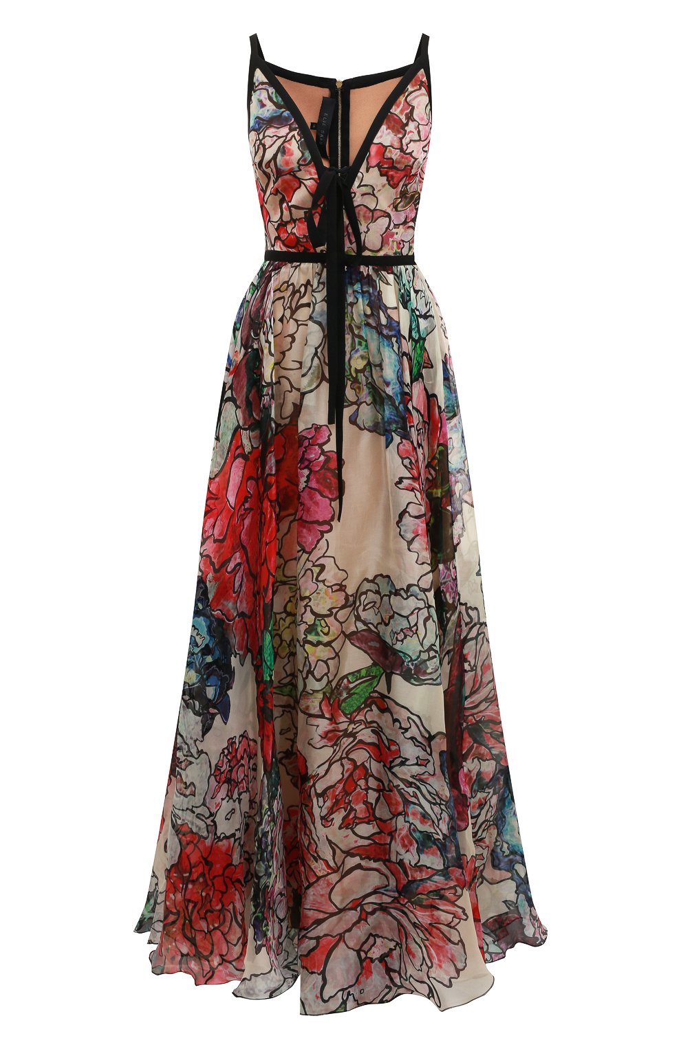Шелковое платье ELIE SAAB разноцветного цвета по цене 563500 руб., арт. 7727, фото 1 Шелковое платье ELIE SAAB, арт. 7727, фото 1
