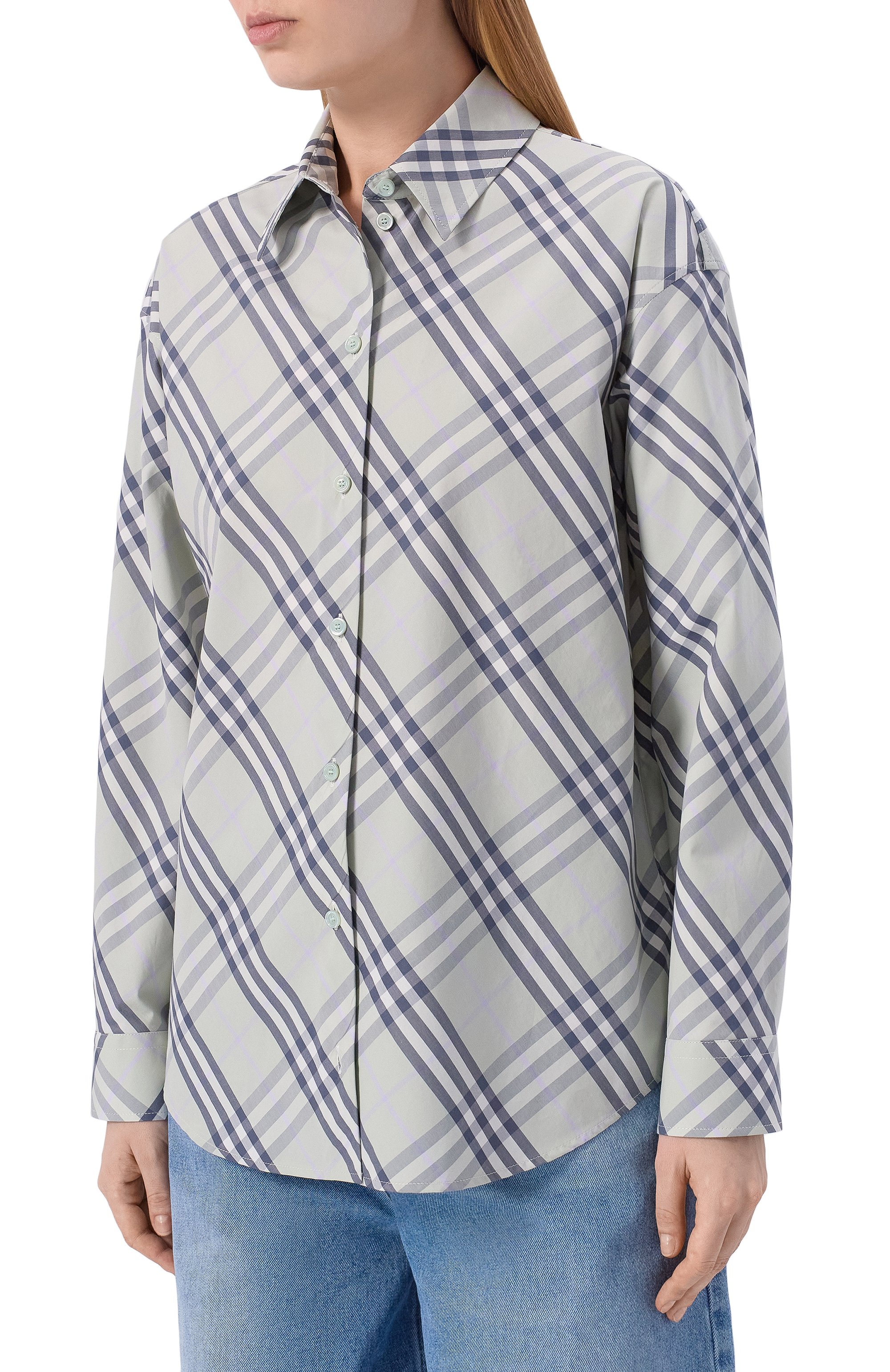 Хлопковая рубашка BURBERRY, арт. 8120512, фото 3