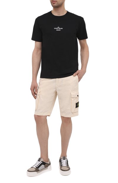 Хлопковые шорты STONE ISLAND, арт. 7415L07WA, фото 2