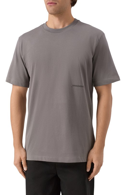 Хлопковая футболка HINNOMINATE HMABM01373 Серый  HMABM01373 Фото 3