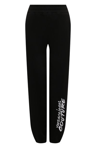Женские хлопковые джоггеры VERSACE JEANS COUTURE, арт. 73HAAT15-73DP320 R L0G0 BRUSH EMBR0/CF01T