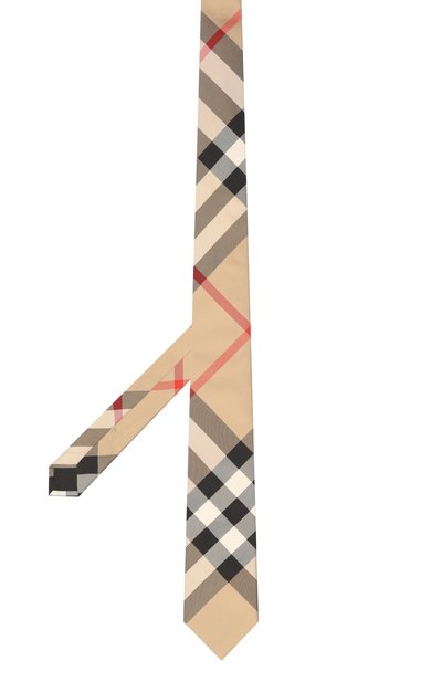 Шелковый галстук BURBERRY бежевого цвета по цене 28100 руб., арт. 8013818, фото 3 Шелковый галстук BURBERRY, арт. 8013818, фото 3