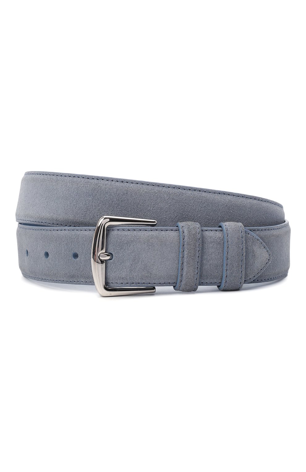 Замшевый ремень LORO PIANA светло-голубого цвета по цене 49650 руб., арт. FAA1544, фото 1 Замшевый ремень LORO PIANA, арт. FAA1544, фото 1