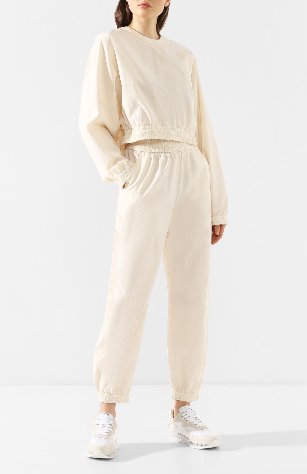 Хлопковые джоггеры NANUSHKA, арт. PLANET_CREME_JAPANESE SHIRTING, фото 2