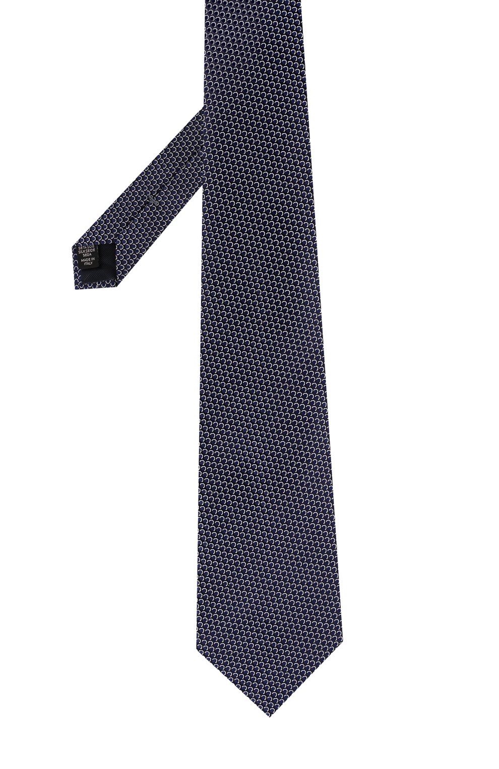 Шелковый галстук ZEGNA темно-синего цвета по цене 18350 руб., арт. Z3E18/1XW, фото 2 Шелковый галстук ZEGNA, арт. Z3E18/1XW, фото 2