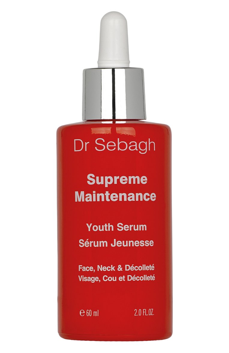 Сыворотка высококонцентрированная для лица, шеи и области декольте supreme maintenance. youth serum (60ml) DR SEBAGH бесцветного цвета, арт. 2029 | Фото 1 (Тип продукта: Сыворотки; Назначение: Для лица, Для шеи и зоны декольте; Статус проверки: Проверена категория; Косметика кросс-кт: Антивозрастной уход; Нос: Не проставлено; Региональные ограничения белый список (Axapta Mercury): Не проставлено)