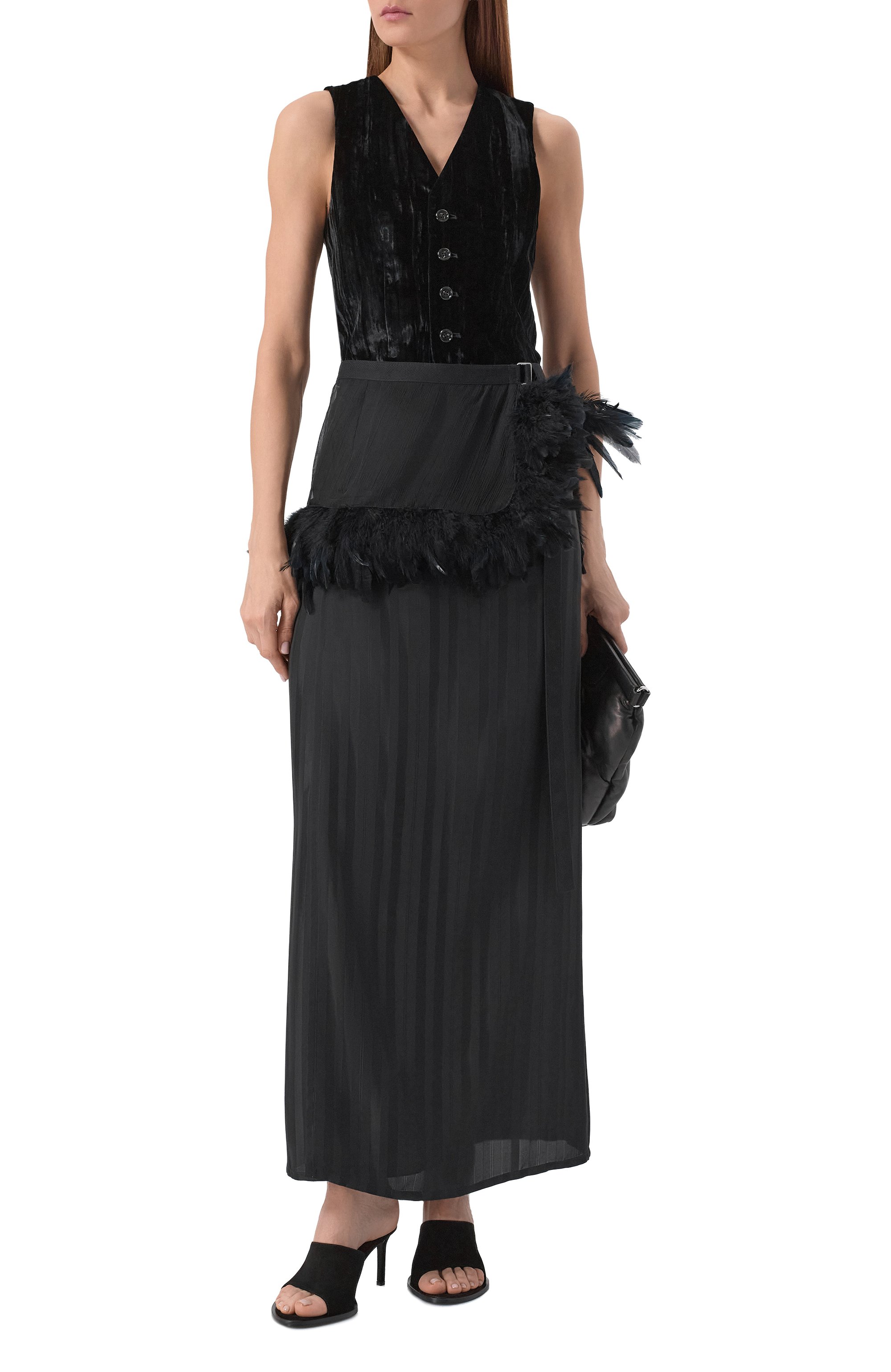 Шелковая юбка-фартук ANN DEMEULEMEESTER, арт. B0013988/FA732, фото 2