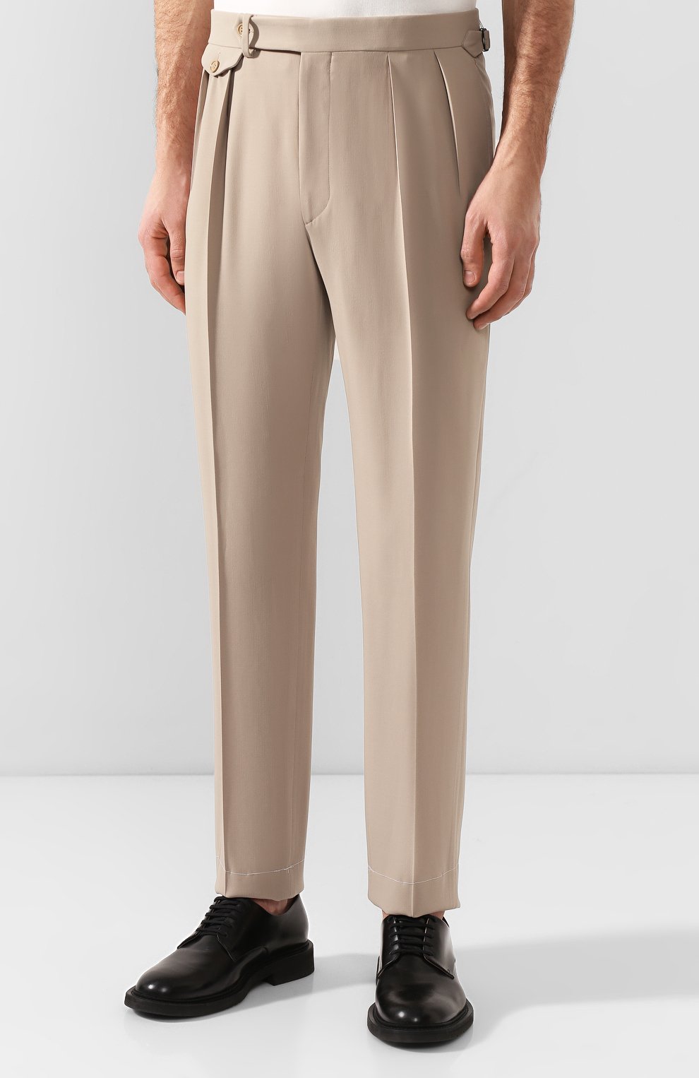 Шерстяные брюки RALPH LAUREN бежевого цвета по цене 77600 руб., арт. 798794542, фото 3 Шерстяные брюки RALPH LAUREN, арт. 798794542, фото 3