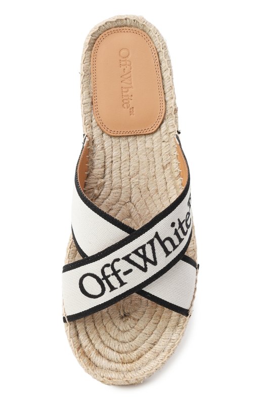 Шлепанцы Criss Cross Off-White 0WIB016S25FAB001 Бежевый  0WIB016S25FAB001 Фото 6