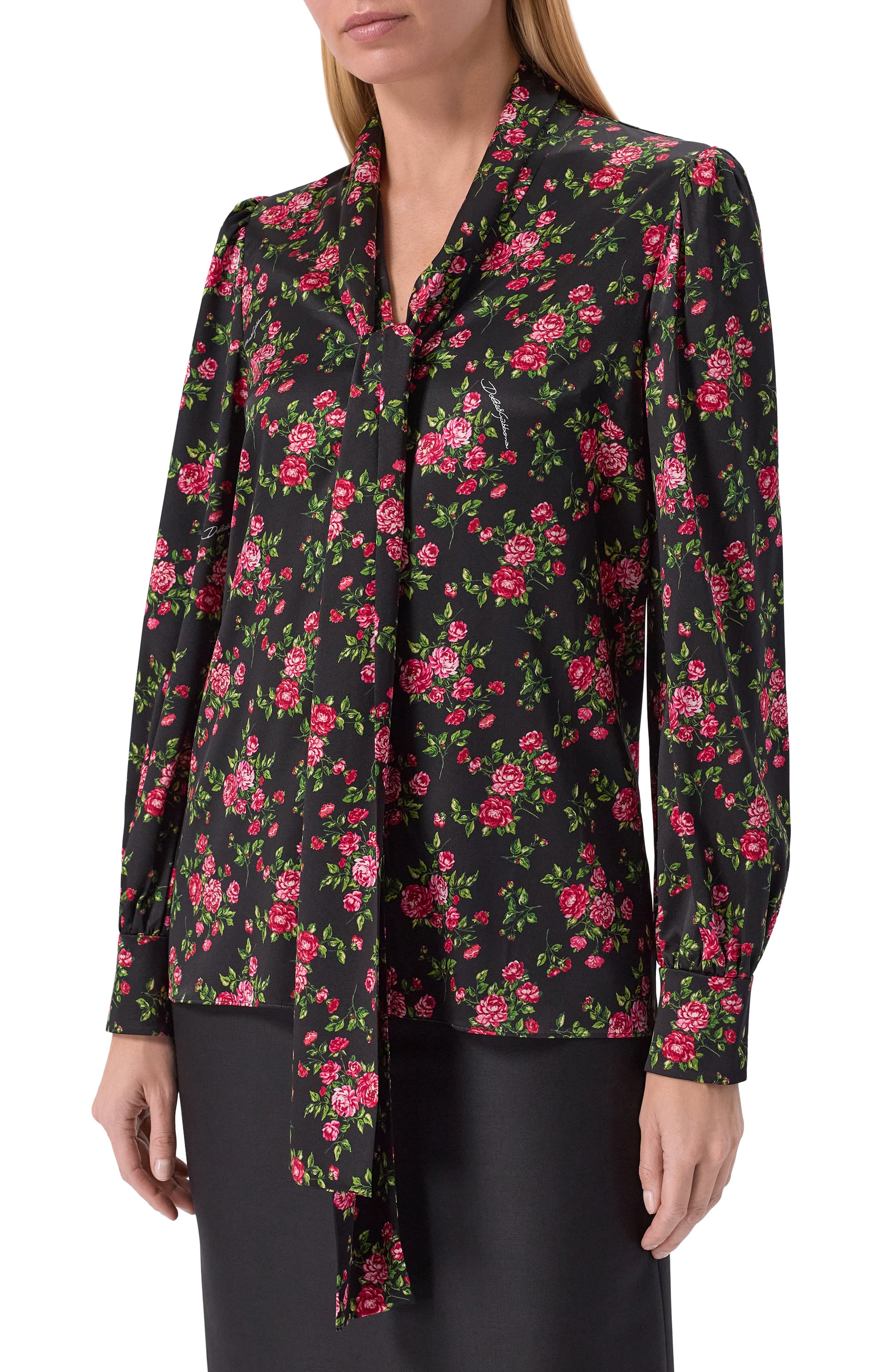 Атласная блузка DOLCE & GABBANA, арт. F5T17T/FSA8G, фото 3