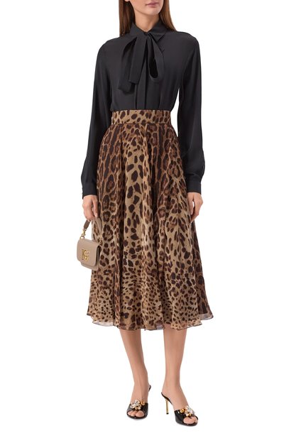 Шелковая юбка DOLCE & GABBANA, арт. F4CS0T/IS1DY, фото 2