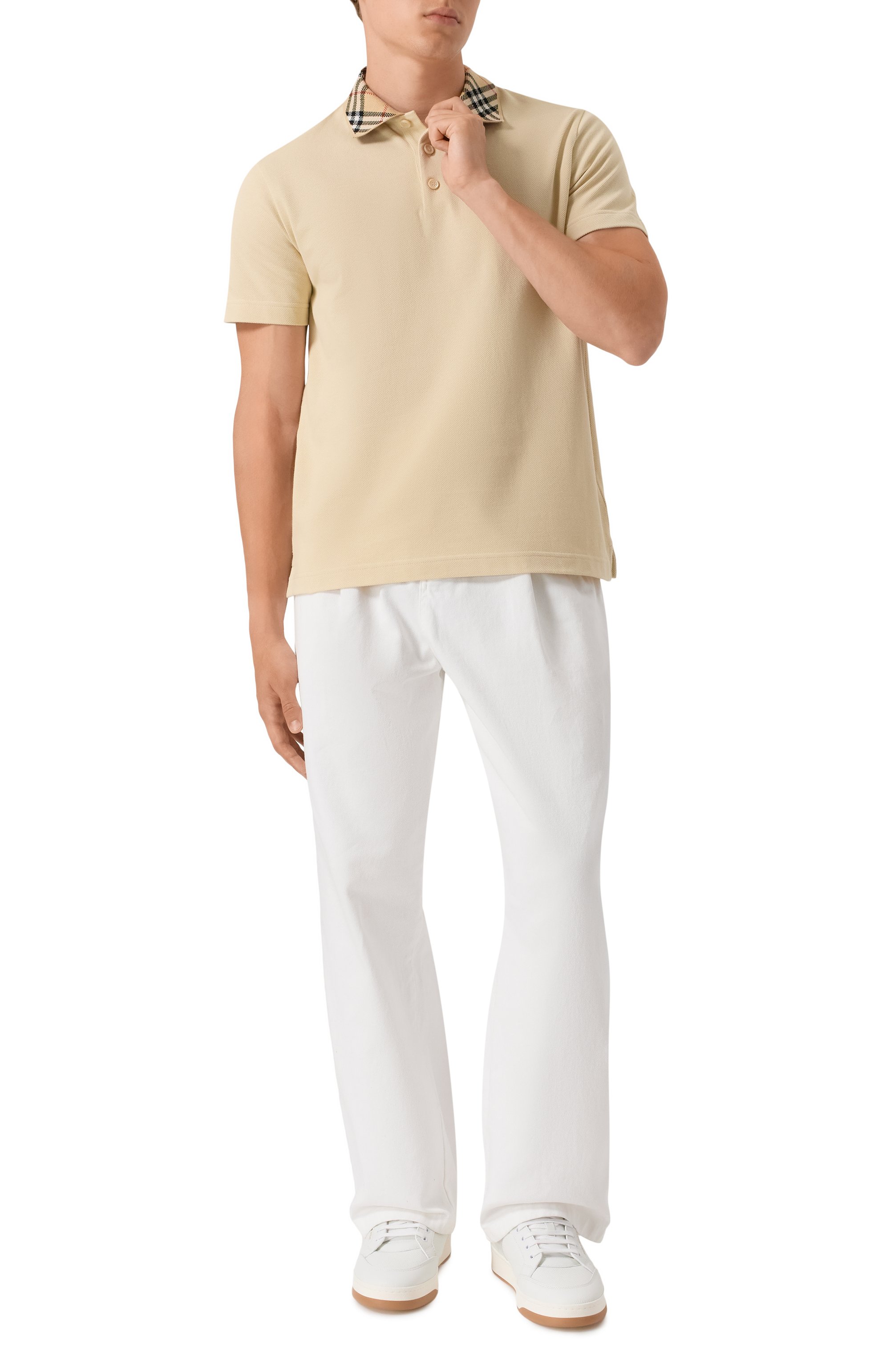 Хлопковое поло BURBERRY, арт. 8103864, фото 2