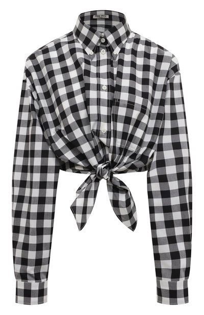 Хлопковая рубашка MIU MIU, арт. MK1632-1LTR-F0002, фото 1