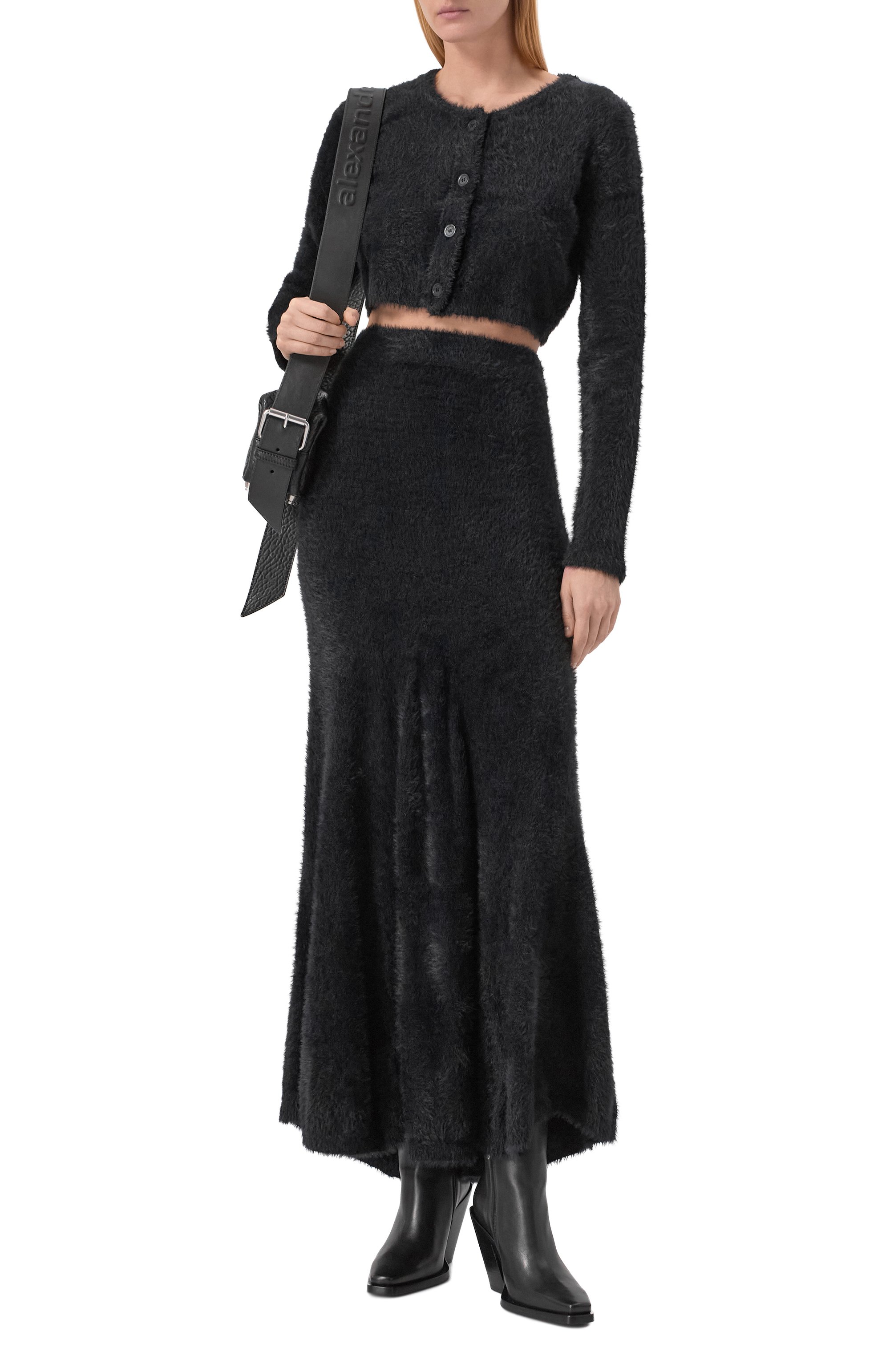 Кардиган HELMUT LANG черного цвета по цене 30750 руб., арт. P07HW701, фото 2 Кардиган HELMUT LANG, арт. P07HW701, фото 2