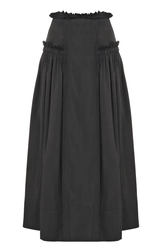 Шелковая юбка Ann Demeulemeester B0014011/FA731 Чёрный B0014011/FA731