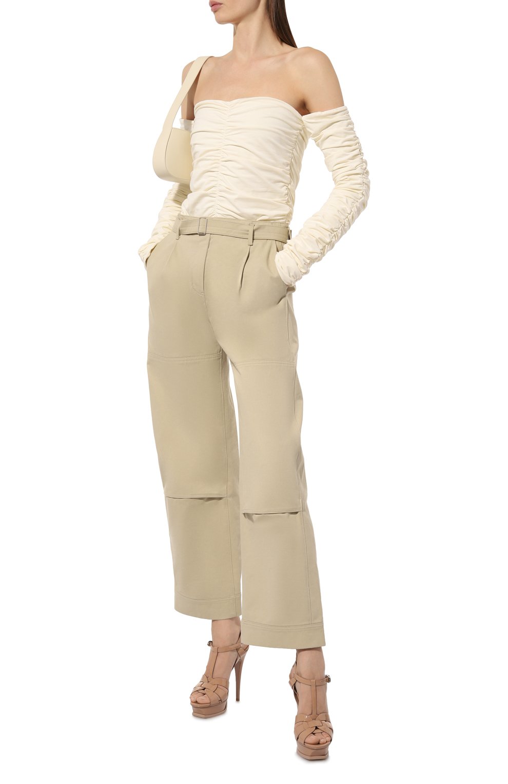 Кожаные босоножки tribute SAINT LAURENT, арт. 457752, фото 2