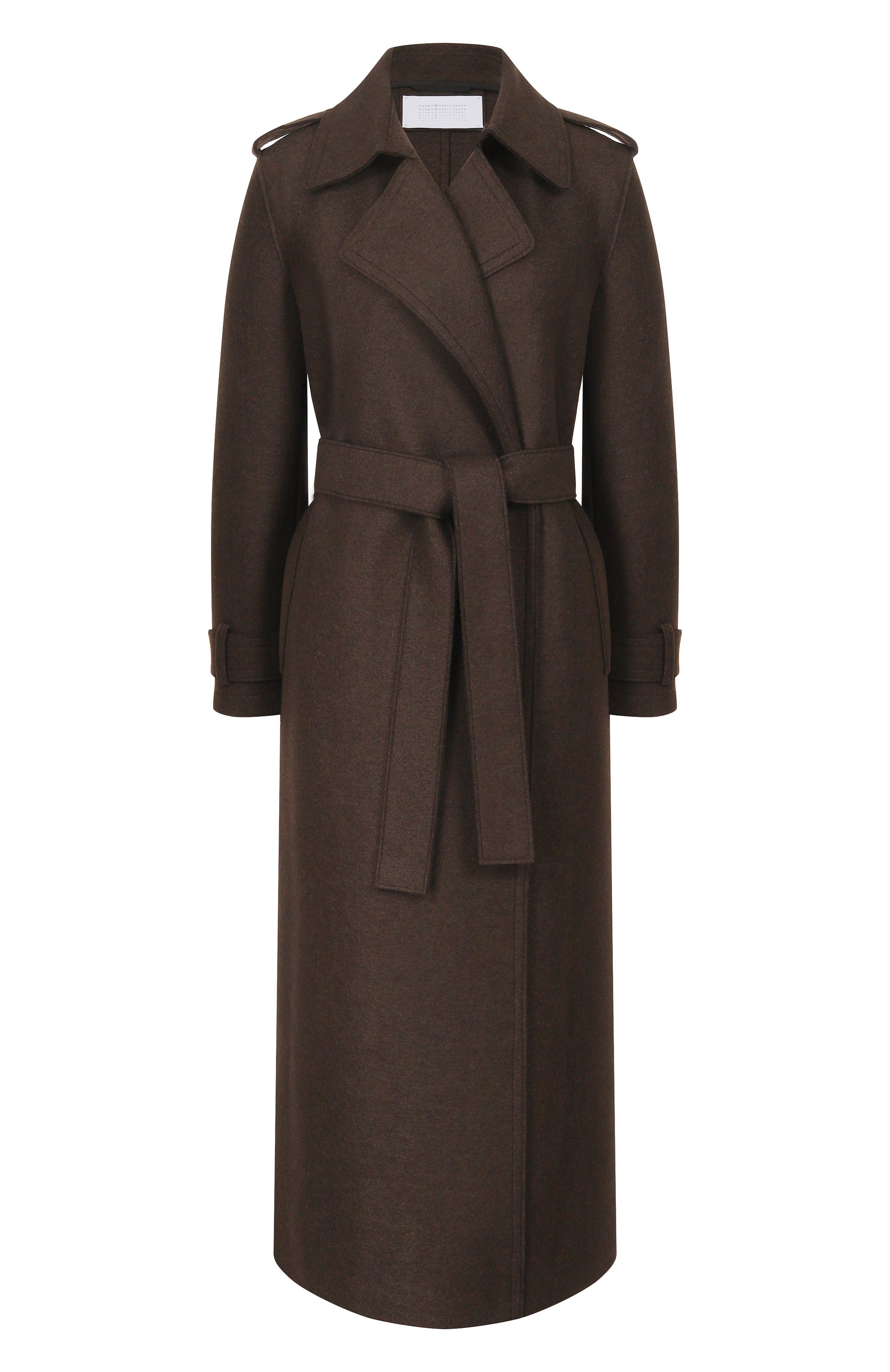 Шерстяное пальто HARRIS WHARF LONDON коричневого цвета по цене 128500 руб., арт. AA1343MLK-Y, фото 1 Шерстяное пальто HARRIS WHARF LONDON, арт. AA1343MLK-Y, фото 1