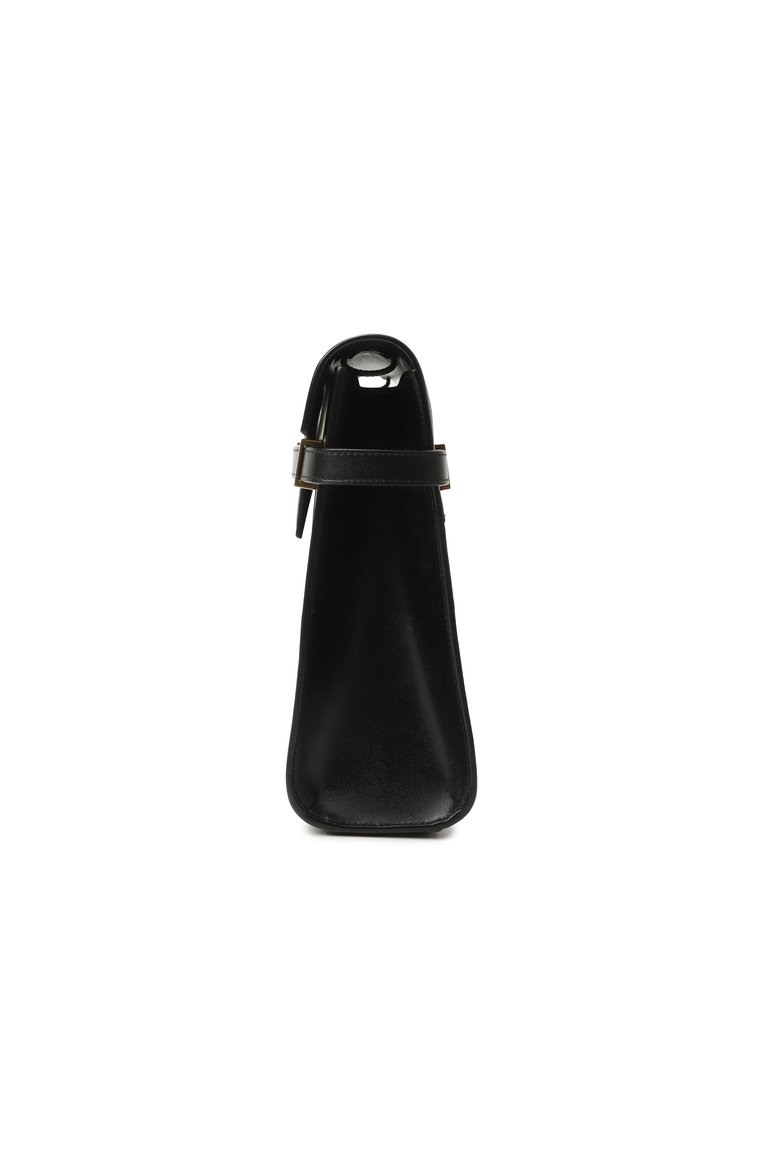 Женская сумка manhattan SAINT LAURENT черного цвета, арт. 579271/0SX0W | Фото 4 (Автоматизация состава: Проставлено; Материал: Натуральная кожа; Автоматизация ТО: Проставлено; Размер: medium)