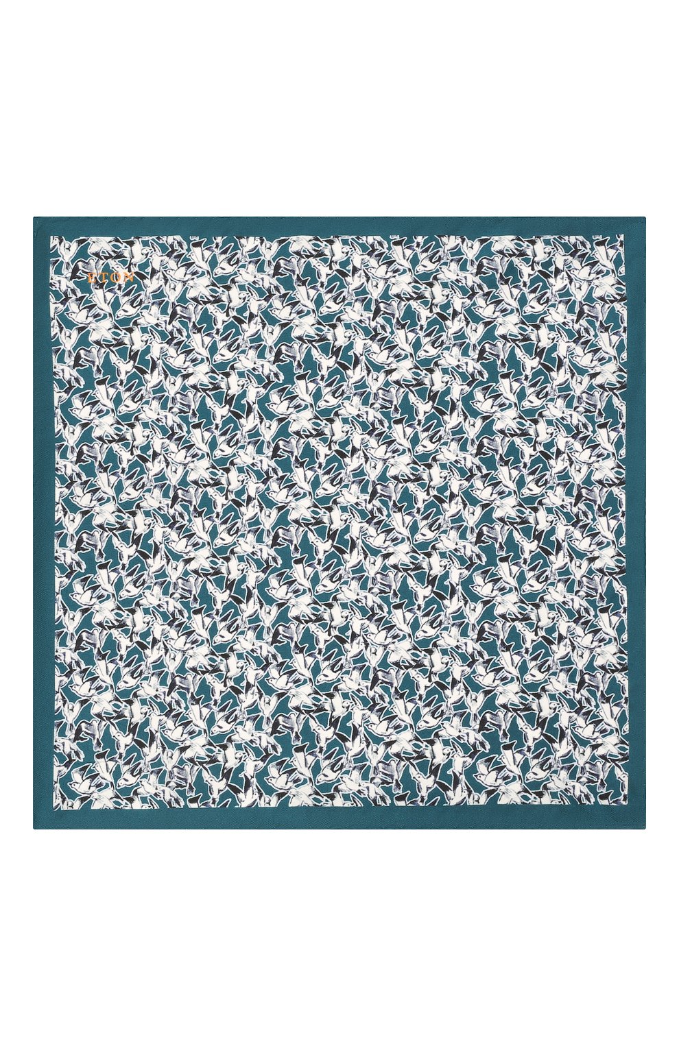 Шелковый платок ETON бирюзового цвета по цене 5570 руб., арт. A000 33117, фото 3 Шелковый платок ETON, арт. A000 33117, фото 3