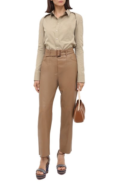 Текстильные босоножки CHRISTIAN LOUBOUTIN, арт. madmonica 120 denim/calf, фото 2