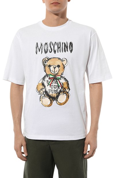 Хлопковая футболка MOSCHINO, арт. V0717/0241, фото 3